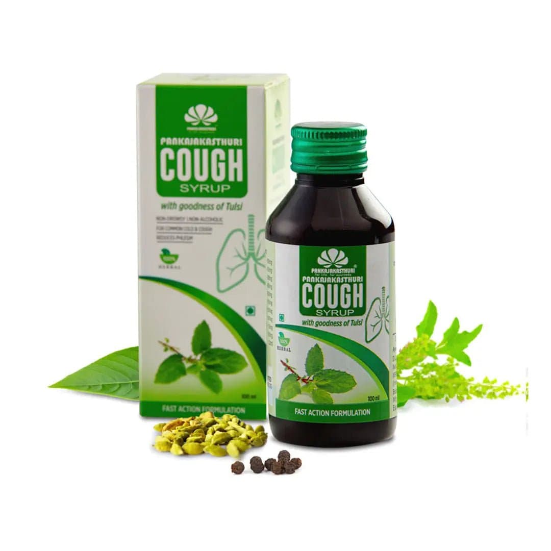 Cough Syrup with Tulsi - Pankajakasthuri - 100ML