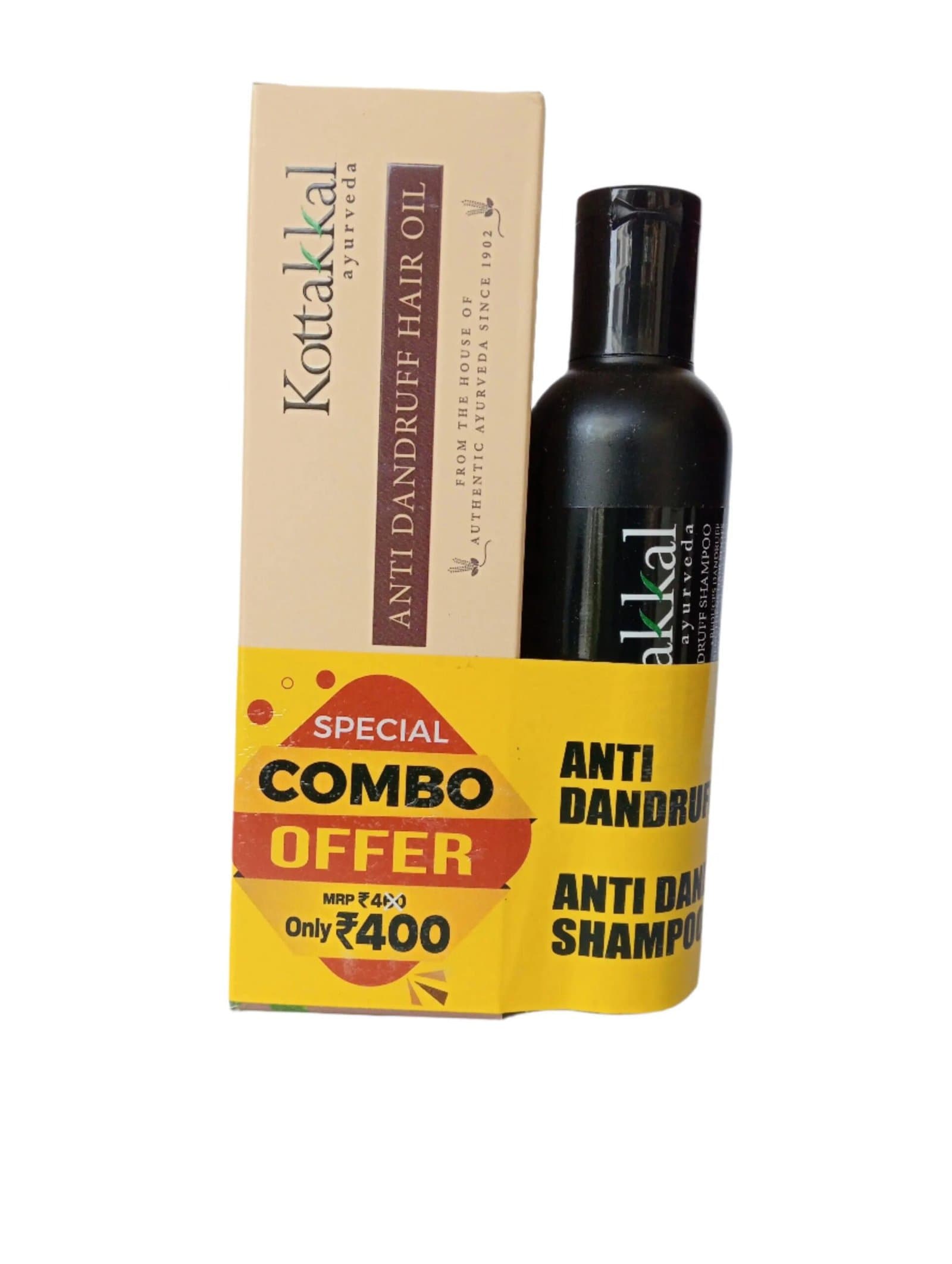 Kottakkal Anti-Dandruff Oil and Shampoo - (Combo Offer)
