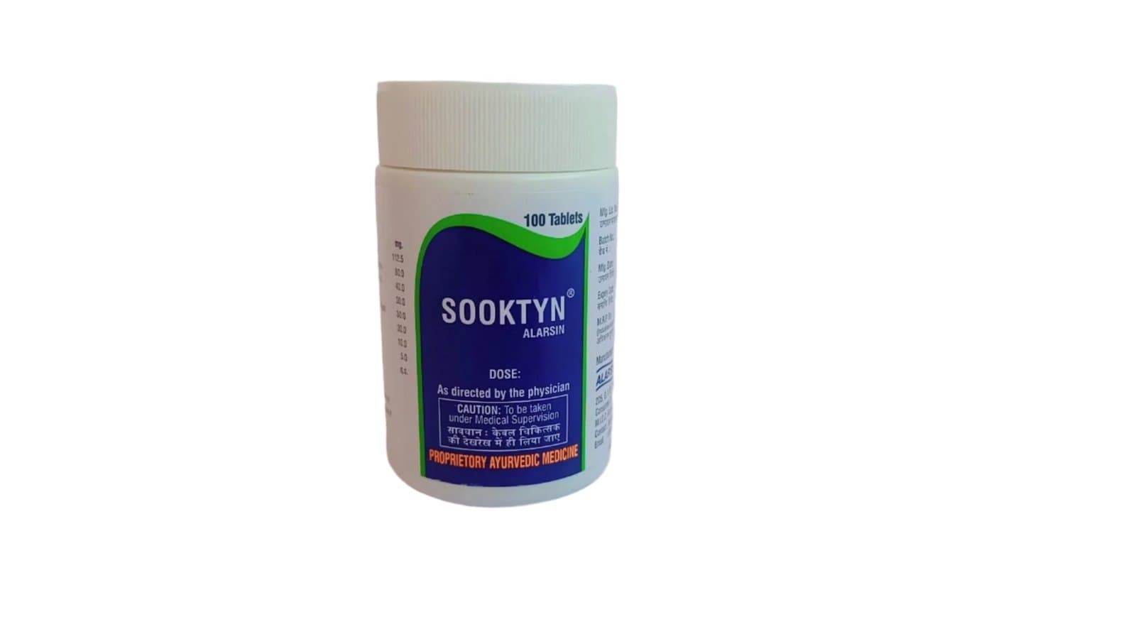 Sooktyn Tablet- 100nos- Alarsin