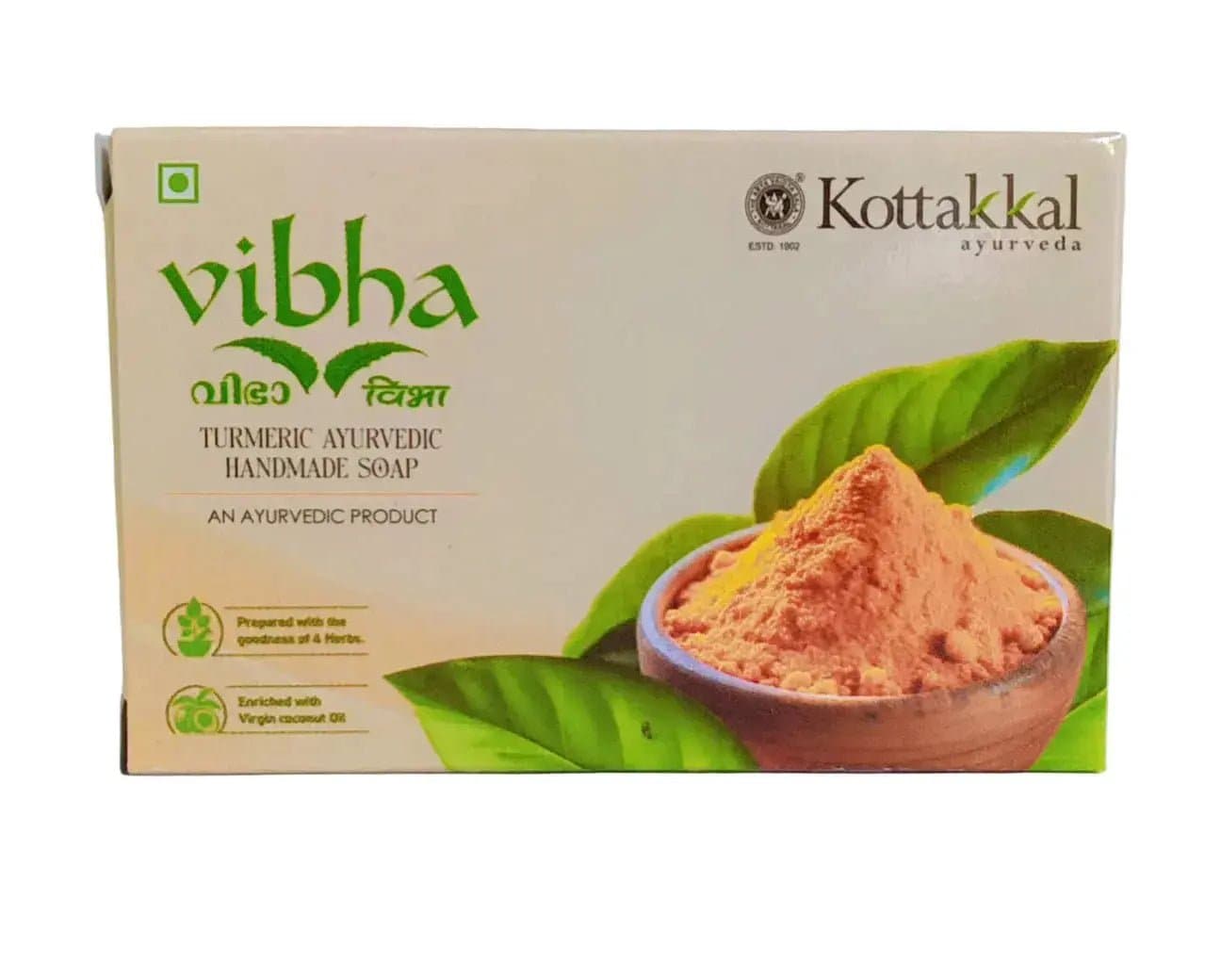 Vibha Turmeric ayurvedic Handmade Soap-75gsm -kottakkal