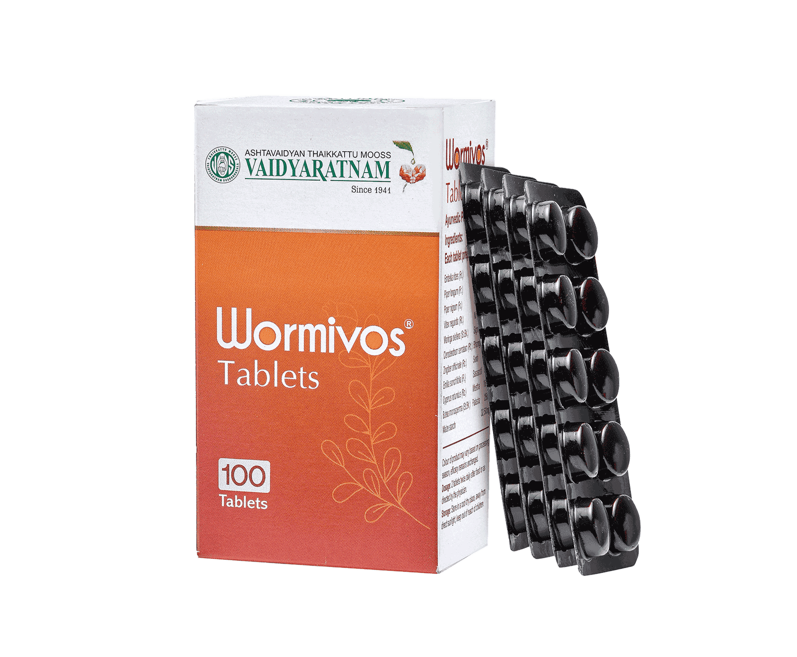 WORMIVOS TABLET 10 NOS - VAIDYARATNAM